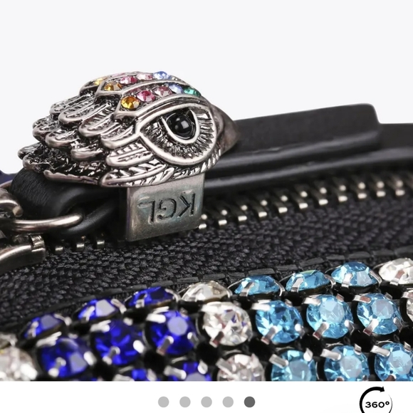 Kurt Geiger Rare Limited Edition Rainbow Crystal Shoulder Bag With Dustcover - Picture 11 of 15